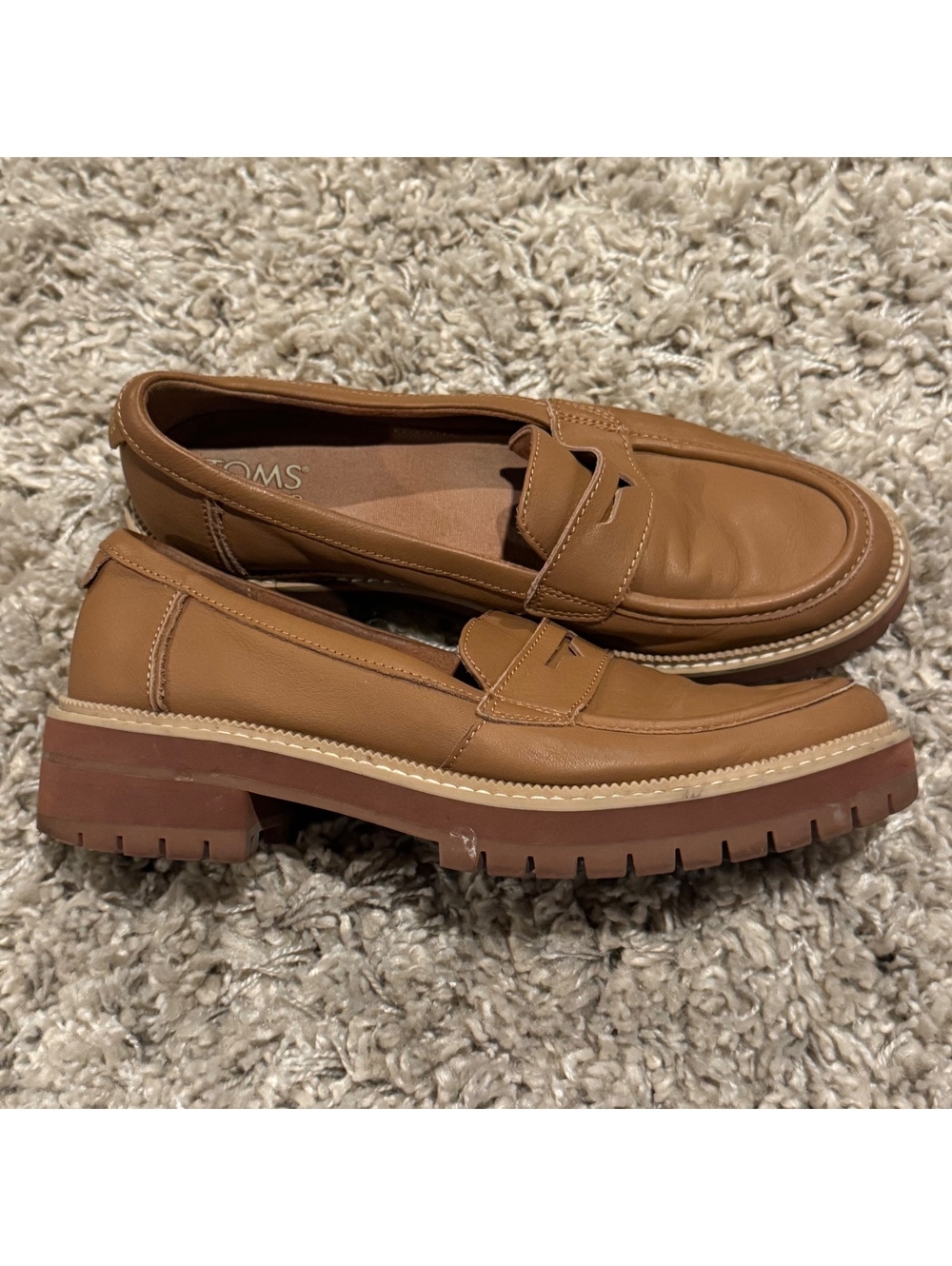 TOMS Cara Penny Loafers Size 8